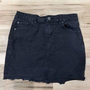 Garage Black Cutoff Jean Mini Skirt Women’s Medium